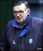 Retired BBC rugby commentator Bill McLaren