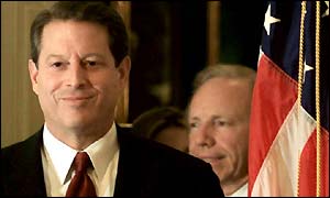 Al Gore and Joseph Lieberman