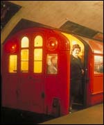 Train in red livery pre-modernisation