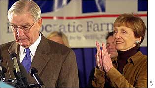 Walter Mondale concedes defeat