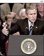 US President George W Bush