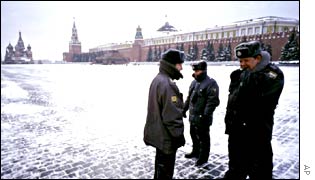 Police patrols Red Square