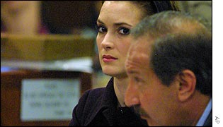 Winona Ryder and her lawyer Mark Geragos 