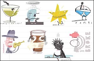 Emoticons designed by Aardman Animations