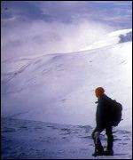 Climber in Cairngorms