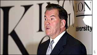 Tom Ridge, US director of homeland security, in London 