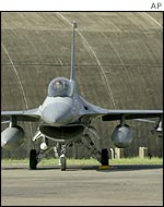 US fighter plane at Incirlik airbase