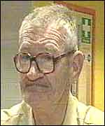 Edwin Linton in a homeless hostel