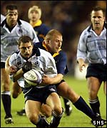 Skipper Bryan Redpath is halted