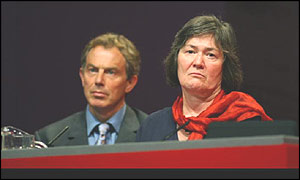 Tony Blair and Clare Short 