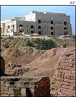 Iraqi presidential palace near the ruins of Babylon