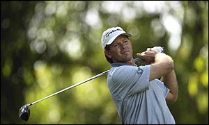 Retief Goosen on home soil in the Dunhill Championship in Johannesburg in January