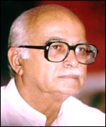 The Indian Deputy Prime Minister L K Advani