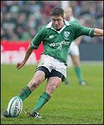 Ireland's Ronan O'Gara 
