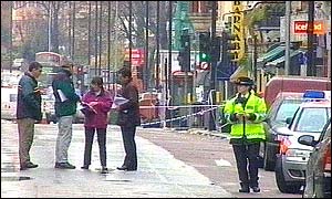 Crime scene in Harringay