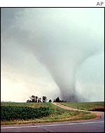 Tornado in Minnesota, US