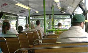 Bus interior