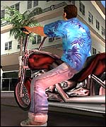 Screenshot from Grand Theft Auto: Vice City (courtesy Rockstar Games)