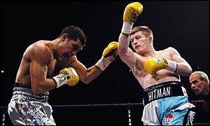 Ricky Hatton in action during his win over Stephen Smith