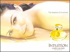 Liz Hurley advertises Estee Lauder products