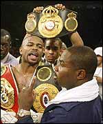 Roy Jones Jr, undisputed light-heavyweight champion of the world