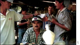 A cocaine market in Colombia