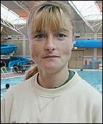 Swimming teacher Julie Jenkins