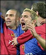 Christian Giminez (left) and Sebastien Rossi both scored