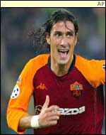Marco Delvecchio scored for Roma against AEK Athens