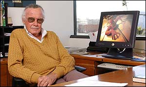 Stan Lee with Spider-Man