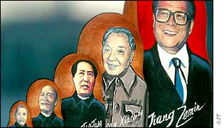 Traditional Russian dolls featuring Chinese leaders since 1911