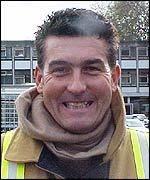 RAF fire officer Andy Pittock