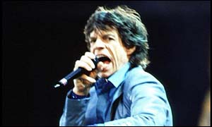 Mick Jagger of the Rolling Stones 