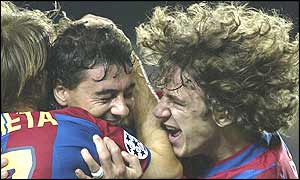 Dani opens the scoring in Barcelona's win