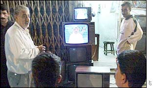 Iraq state television broadcast news of the decision