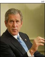 US President George W Bush