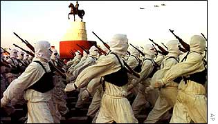 Iraqi troops on parade