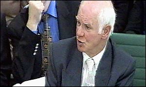 Sir Howard Davies answering questions from MPs