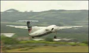 Plane at Plymouth Airport