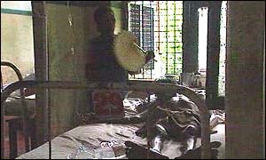 An AIDS patient in India