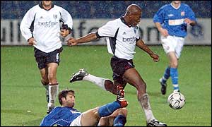 Fulham winger Luis Boa Morte scored the winner in injury-time