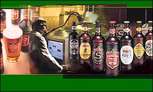 Selection of Fuller's beers