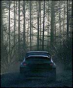 Juuso Pykalisto in his Peugeot 206