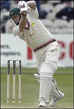Vince Wells plays a cover drive