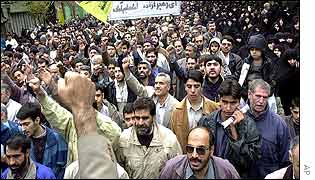 Hardline demonstrators