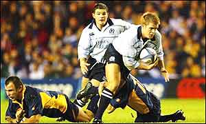 Andy Craig breaks loose, with Ross in close support