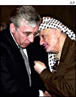 Jack Straw with Yasser Arafat
