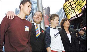 Burrell family in New York