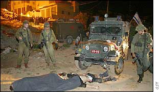 Bodies of Palestinian attackers