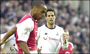 Thierry Henry 70 yard run ends with a remarkable goal